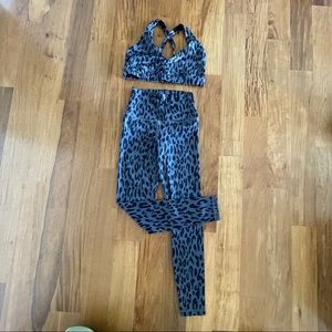 NWOT Carbon38 Cheetah Workout Set